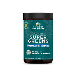 SuperGreens orgánicos y polvo multivitamínico con probiótico