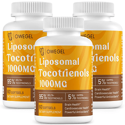 Tocotrienoles liposomales 1000 mg Suplementos de tocotrienol