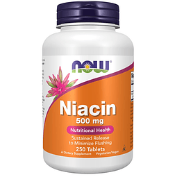 Suplementos de , niacina (vitamina B-3) 500 mg, liberación s