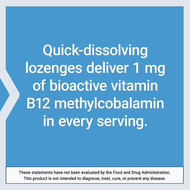 Vitamina B12 Metilcobalamina, Suplemento para la salud nervi