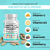 Quercetina 1000 mg Zinc 50 mg Vitamina C 1000 mg Vitamina D