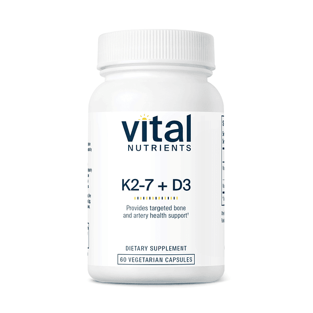 Nutrientes vitales Vitamina D3 + K2 | 2000 UI | Suplemento d