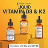 Dr. Berg Suplemento líquido de vitamina D3 y K2 Para huesos,