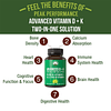 Advanced Vitamina D 10000 UI con los 3 tipos de cápsulas de