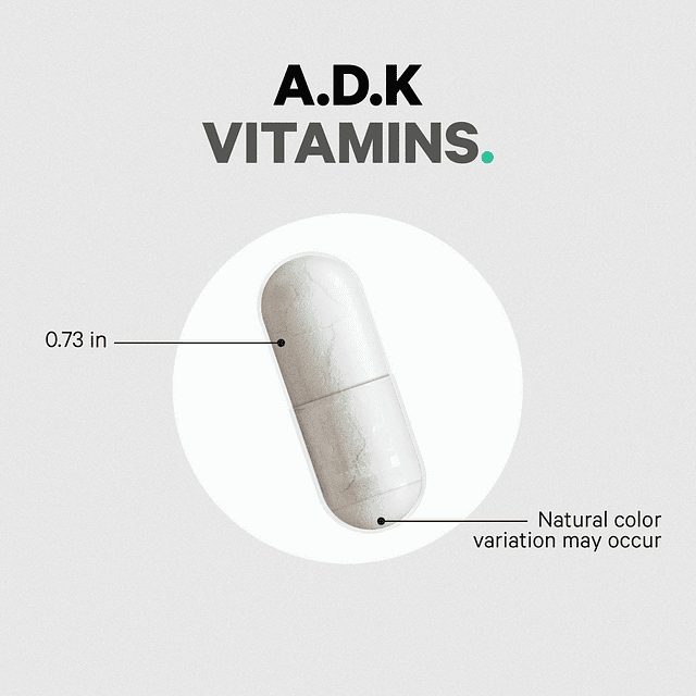 Suplemento ADK Vitamis Vitamina esencial A, vitamina D3 5000