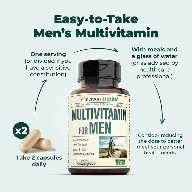 Multivitamínico para hombres: multivitaminas y multiminerale