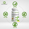 Suplementos de vitamina E, 1000 UI por porción, 240 cápsulas