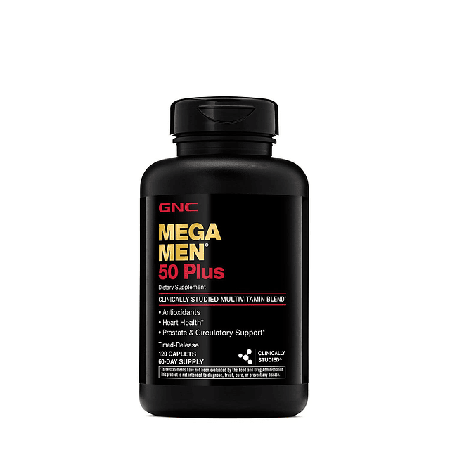 Mega Men 50 Plus Multivitamínico | Antioxidantes | Salud del