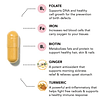 MOM Suplemento multivitamínico vegano prenatal y posnatal y