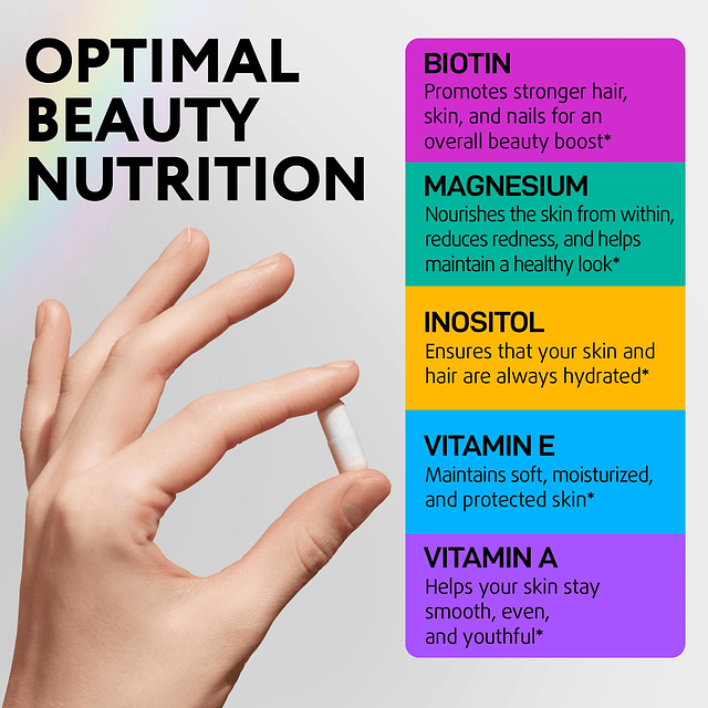 Suplemento de biotina para el crecimiento del cabello Vitami