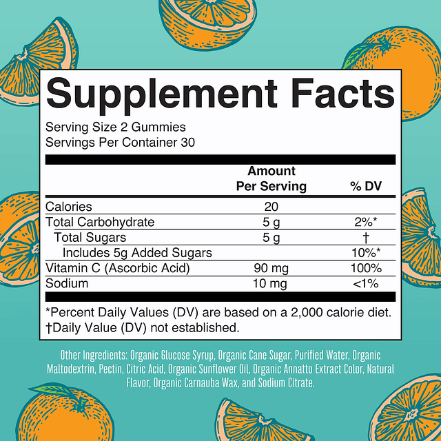 Gomitas de vitamina C para niños | Suplemento para apoyo inm