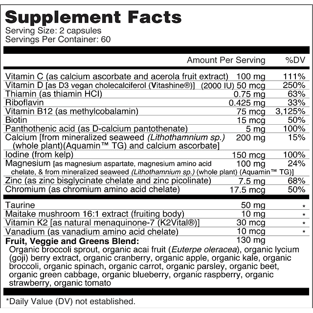 Multivitamínico diario para mujeres Fórmula vegana para muje