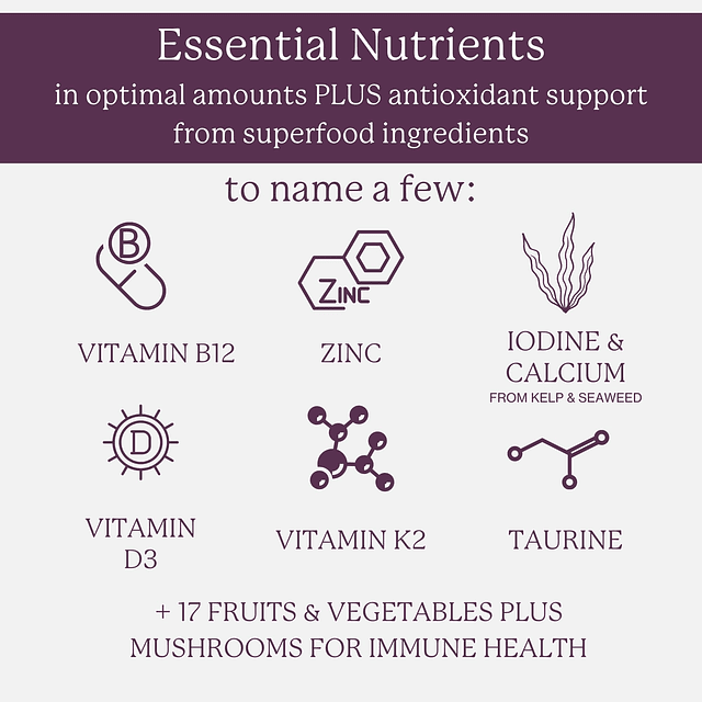 Multivitamínico diario para mujeres Fórmula vegana para muje