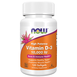 Suplementos de , vitamina D-3 10 000 UI, potencia más alta,