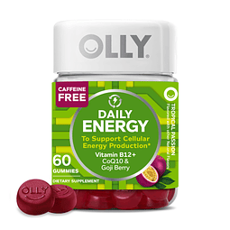 Daily Energy Gummy, sin cafeína, vitamina B12, CoQ10, baya d