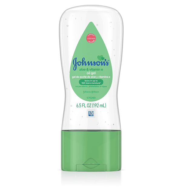 Oil Gel con aloe vera y vitamina E, cuidado hipoalergénico d