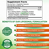 Complejo liposomal de vitamina C Suplemento de 1500 mg 180 c