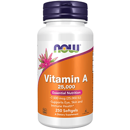 NOW Suplementos, vitamina A (aceite de hígado de pescado) 25