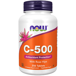 Suplementos, vitamina C-500 con escaramujo, protección antio