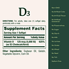 Vitamina D3, apoyo inmunológico, 125 mcg (5000 iu), cápsulas