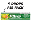 HALLS Defense Gotas cítricas variadas de vitamina C, 20 barr