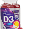 Vitamina D3 Gomitas Vitaminas extra fuertes 5000 UI (125 mcg