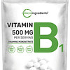 Vitamina B1 500 mg por porción, 240 tabletas | Suplemento de