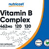 Complejo de vitamina B de alta potencia 462 mg, 120 cápsulas