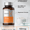 Suplemento de vitamina K | 100 mcg | 120 tabletas | Suplemen