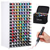 Marcadores de alcohol de 120 colores con 1 organizador de ma