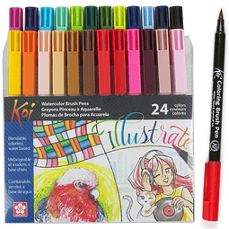 Koi Coloring Brush Pens - Juego de pinceles para acuarela -