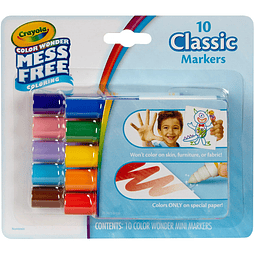 Marcadores para colorear Color Wonder Mess Free, paquete de