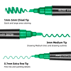 Rotuladores de pintura de 24 colores con tres puntas, rotula