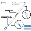 Marcadores de punta fina y de pincel de doble punta para col