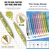 Marcadores de pintura acrílica de doble punta de 12 colores,