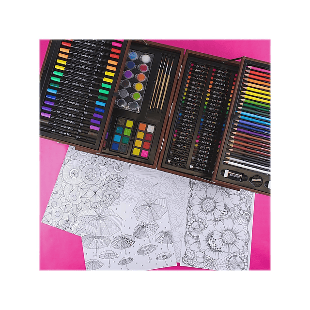 Art 101 Deluxe Art and Doodle Art Set, colores surtidos, 168