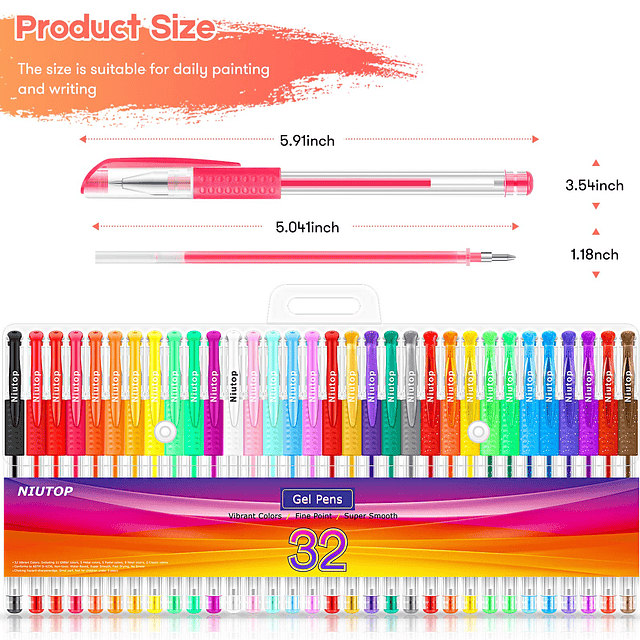 Bolígrafos de gel para libros de colorear para adultos, jueg