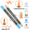 Juego de rotuladores de pintura acrílica de doble punta de 4