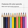 Juego de arte de 132 piezas, juego de colores profesional de