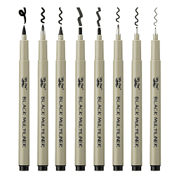 - Bolígrafos de dibujo para artistas, paquete de 8, multilin