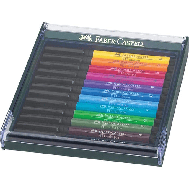 Faber-Castel FC167105 Pitt Artist Color Brush Wallet Set (pa