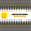 Juego de rotuladores de pintura acrílica fina y redonda de d