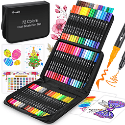 Art Markers Set, 72 colores, rotuladores de doble punta para