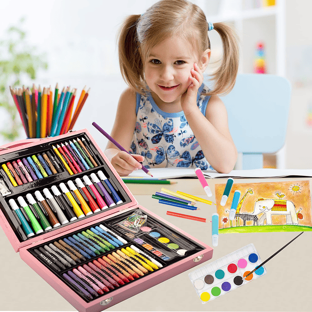 Juego de arte para niños, kit de arte para colorear de 86 pi