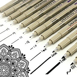 Bolígrafos de dibujo, bolígrafos multiliner de tinta de arch