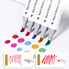 Art Markers, 120 colores marcadores de arte permanentes de d