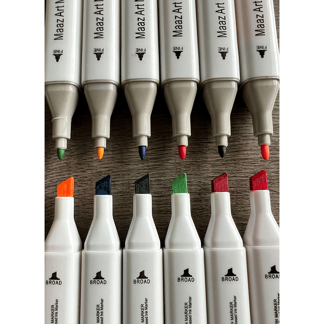 Art Markers, 120 colores marcadores de arte permanentes de d