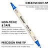 Rotuladores de pintura acrílica con pintura de puntos de 36