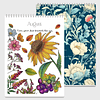 Juego de 2 - Libro para colorear para adultos "Flores y mand