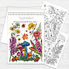 Juego de 2 - Libro para colorear para adultos "Flores y mand